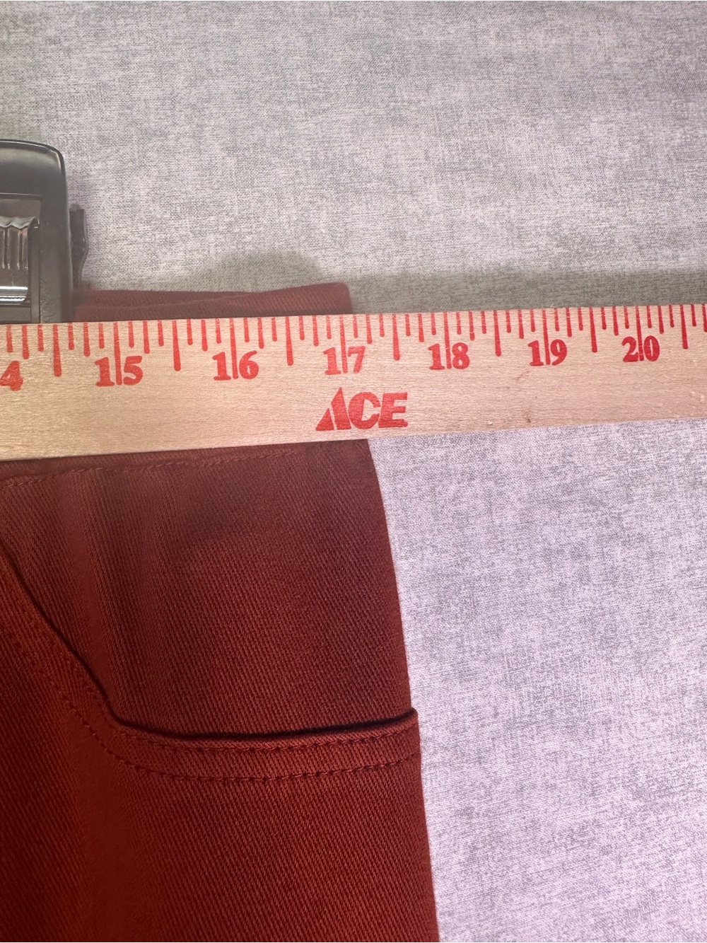 Ruby Rd. Rust Cropped Ankle Pants Size Large - Picture 3 of 6